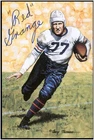 Red Grange Autographed Goal Line Art Card GLAC Bears BAS Beckett 107141