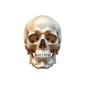 Human Skull Anatomy Self Adhesive Vinyl Sticker