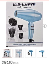 BaBylissPRO Nano Titanium Turbo Xtreme Professional Dryer