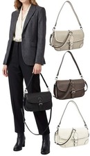 Image of Womens Leather Shoulder Bag Crossbody Strap Classic Casual Fashion Handbag Grace