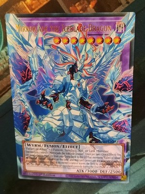 Spiegeljade der Eisklingen-Drache RA05-EN148 Full Art Rare Anime Art EN NM YGO