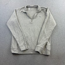 Vineyard Vines Sweatshirt Boys Large 16 Gray 1/4 Zip Fleece Pullover Whale Logo
