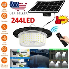 244LED Solar Pendant Light Outdoor Indoor Solar Powered Motion Sensor Shed Light