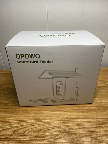 OPOWO Bird Feeder with Camera, 4MP HD AI Identify Smart Bird House Camera wit