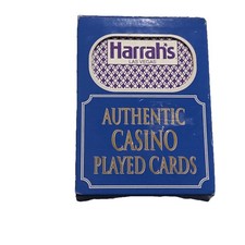 Harrah’s  Las Vegas Casino  Used Played Deck Of Playing Cards  Trimmed Corners