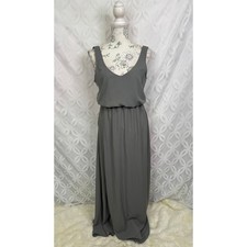 Show Me Your Mumu Kendall Maxi Soft Charcoal Crisp Bridesmaids Dress XS