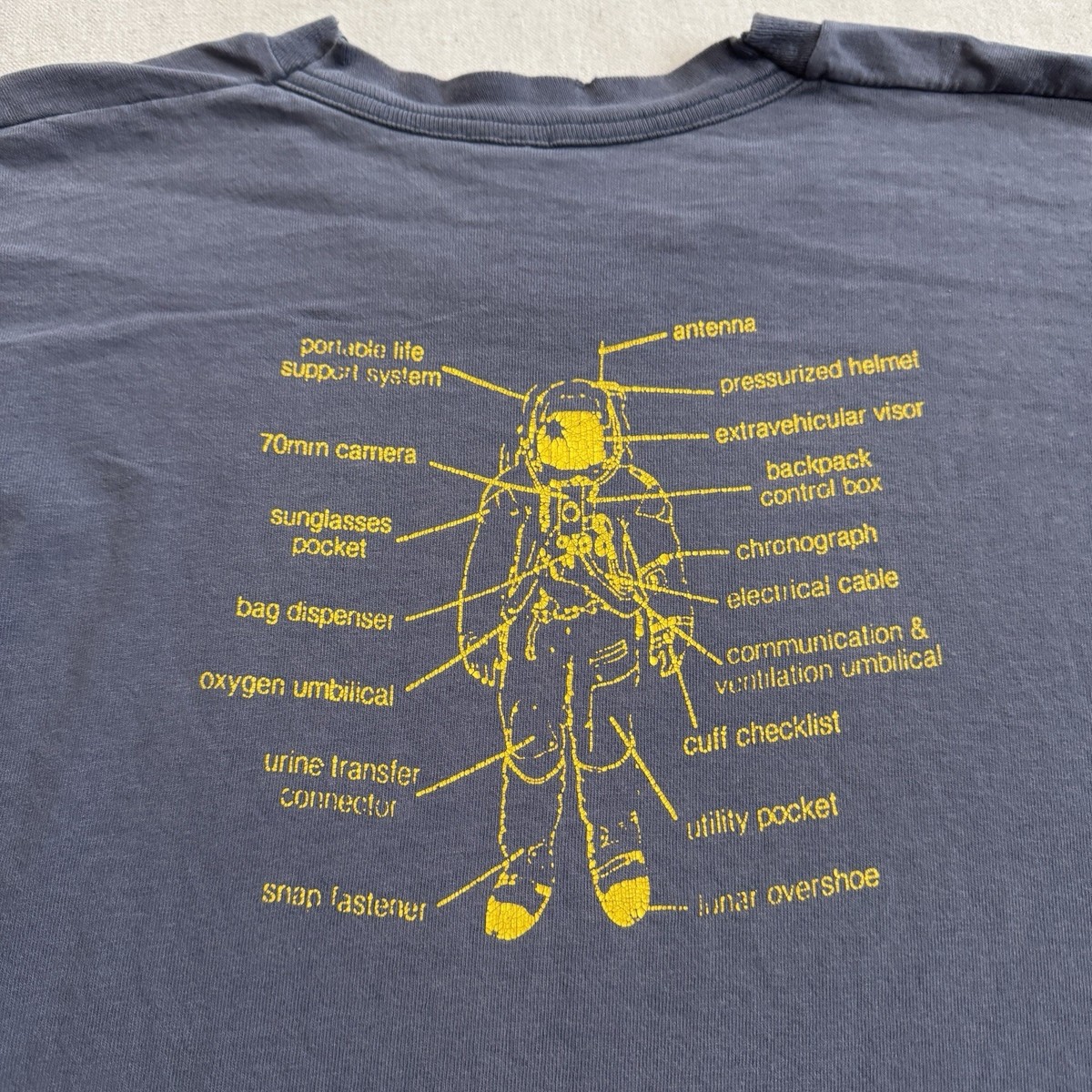Vintage 90s Shift Spacesuit T Shirt XL New York City Hardcore NYHC Cro Mags Hum View 4