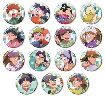 Badge Pins, Full Set of 15 Types ''Nintama Rantaro Newly Drawn Illustration