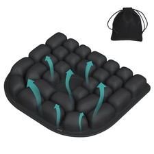 Inflatable Travel Seat Cushion for Airplane - Portable Cushion for Long Fligh...