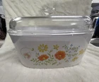 Vintage Corning ware Wildflower Poppy A-5-B 5  QT Casserole & Lid Pyrex A12-9