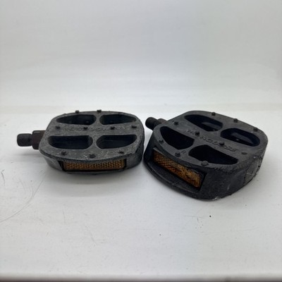 Vintage 1992 Mongoose MG-3 Old Mid School BMX Pedale schwarz, Menace 1/2''