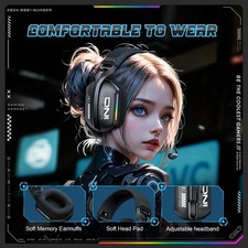 ONIKUMA 3-Mode Wireless Gaming Headset PC PS5 PS4