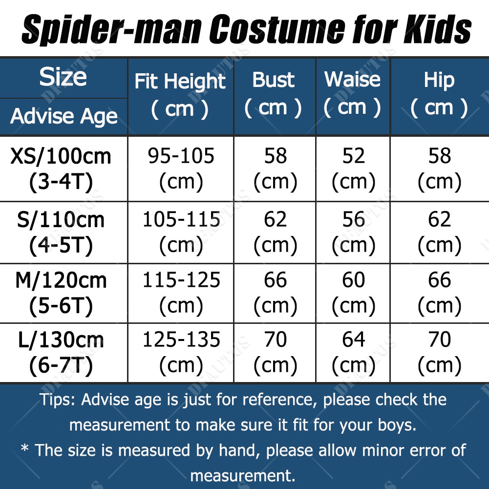 The Amazing Spiderman Jumpsuit Spider-man Cosplay Costume Bodysuit For Kids XXL