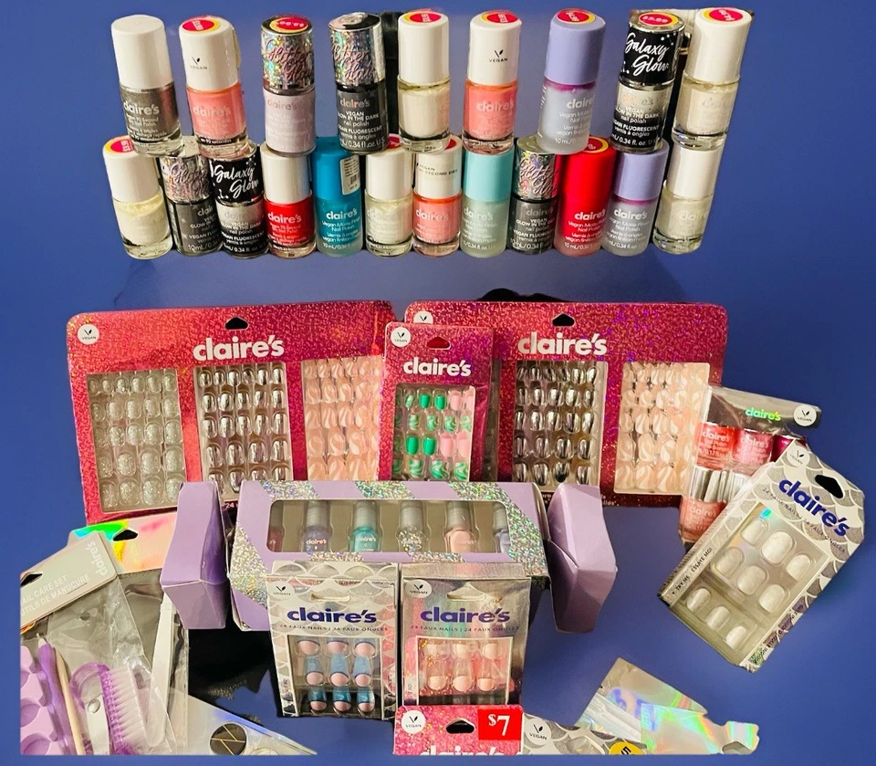 Lote/40+ Nuevos Esmaltes de Uñas Imitación Uñas Limas Manicura Set Piedras Artísticas ¡Mucho Más!! Foto 2 de 4