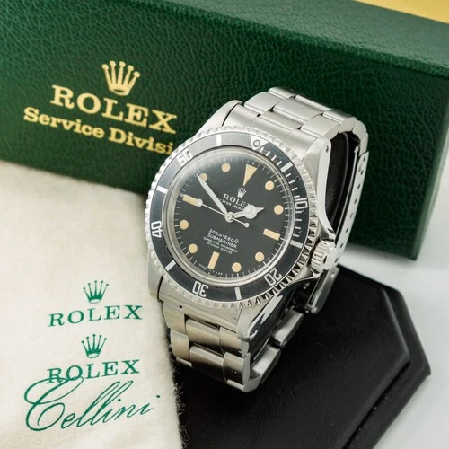 Men's Rolex OP Submariner 200 Meters 40mm Ref.#5512 Black Dial Watch #W257734-1