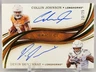 2020 Panini Immaculate Dual Autographs Devin Duvernay, Collin Johnson /25