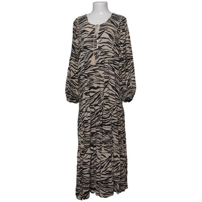 Flash Woman, Maxikleid, Größe: L, Sara Klänning, Beige/Schwarz, Viskose #MHn