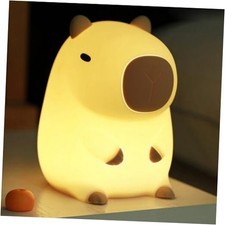 Cute Capybara Night Light,LED Squishy Animal Night Lamp,Soft Capybara Lamp