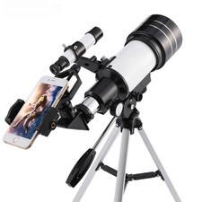 Alphax Astronomical Telescope 70mm Aperture Refractor Portable 15-150X Telescope