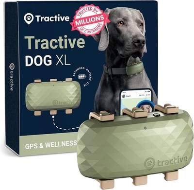 XL Smart Dog GPS Tracker | Live Pet Tracker with Virtual Fence | Vital Signs ...