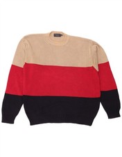 Brooksfield Mens Crew Neck Jumper Sweater IT 50 Medium Multicoloured DL03