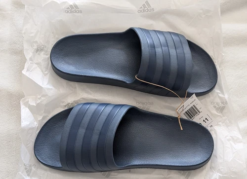 Adidas Adilette Aqua Unisex Navy Slides Uomo Taglia 10 Donna Taglia 11