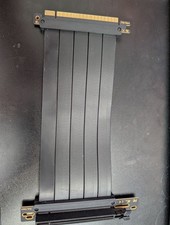 20 cm PCI-E 4.0 X16 Riser Cable Video Card Extension Shielded Flexible 90° Mount