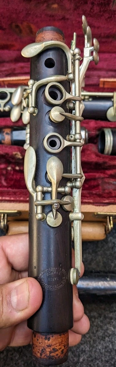 Vintage Evette Schaeffer Buffet Crampon Paris WOOD Clarinet w