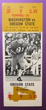 Washington Huskies Oregon State Beavers Football Ticket 10/25 1975 Phillips Pic.
