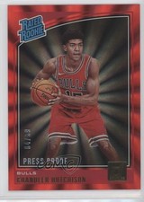 2018-19 Donruss Rated Rookies Press Proof Red Laser 4/99 Chandler Hutchison 3o2
