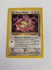 POKEMON  TEAM ROCKET  MEOWTH 18 BLACK STAR PROMO, WOTC P,MON LEAGUE  RARE.