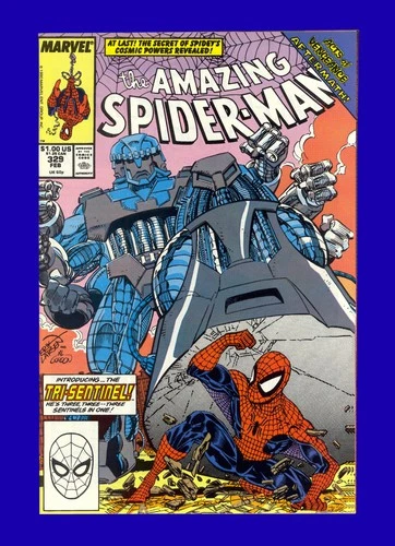 Amazing Spider-Man #329 1st App of the Tri-Sentinel - Loki Cameo 1990 9.8 NM-MT