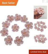 DIY Creative 3D Pink Flower Mosaic Tiles - Set of 10 for Beautiful Decorations