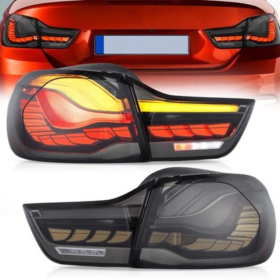VLAND OLED Smoked Full LED Tail Lights For 2014-2020 BMW 4-series M4 W/Animation