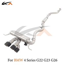 KA Exhaust Catback For BMW 4 Series G22 G23 G26 2.0T Steel rear section