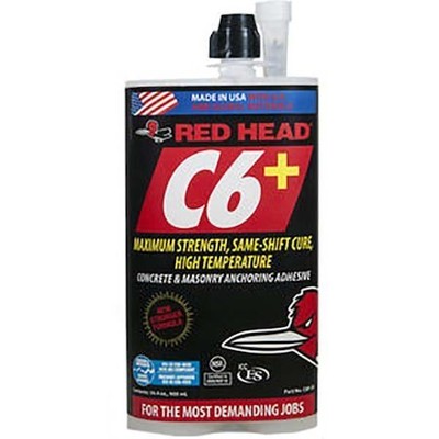 Red Head C6p-30 Epoxy, 28.76 Oz Container Size Cartridge, Includes Mixing Nozzle