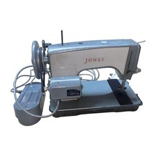 Vintage JONES Model D 64 Electric Sewing Machine with Foot Pedal