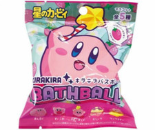 Bath Bomb Kirby Kirakira Bath Ball Strawberry Scent Mascot Figure Japan