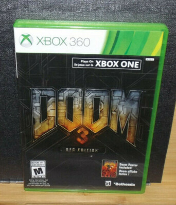 DOOM 3 XBox 360 - BFG Edition - Disk + Case - Without liner notes - Tested 1/2/3
