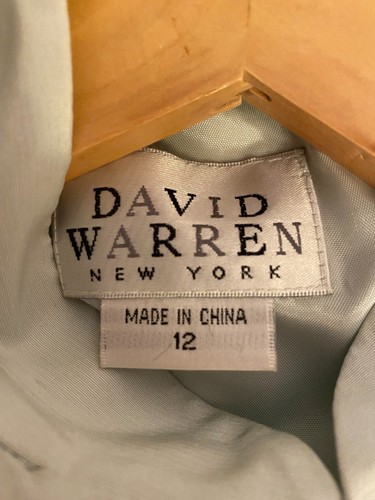 NWT Vintage David Warren New York 100% Silk Embroidered Asian Style Dress - Picture 6 of 10