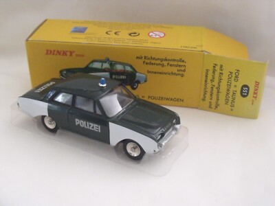 DINKY TOYS REF : 551 , Ford Taunus Police , ATLAS , Dinky toys