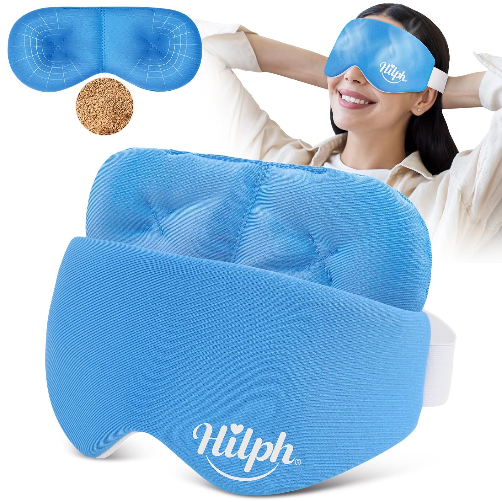 Wärmende Augenmaske für Trockene Augen & Stye Wiederverwendbar Augenkompresse...