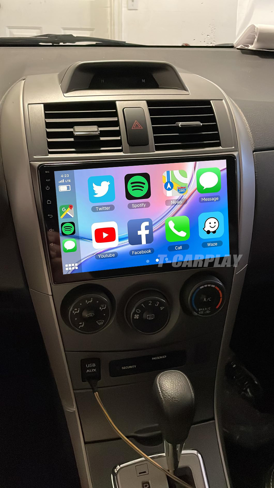 Support JBL Car Radio Bluetooth Stereo GPS Carplay For Toyota Corolla 2009-2013