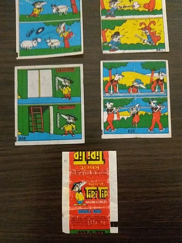 Kaugummiwickler. Vintage Einsätze 7 tlg. Selten. TipiTip, Kent - Bild 4 von 24
