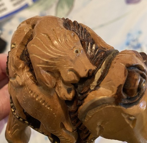 Handgeschnitzter Buchsbaum Elefant Made in Thailand - Bild 4 von 9