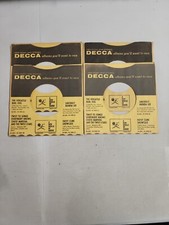 45 RPM 7" RECORD SLEEVES CO. SLEEVE 4 PACK SEE PHOTOS - Decca SLV137