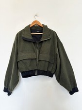 Designer Bassike Size 8 (1) Stunning Khaki & Black Perfect Women's Jacket