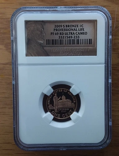 2009-S BRONZE LINCOLN PROFESSIONAL LIFE CENT NGC PF 69RD