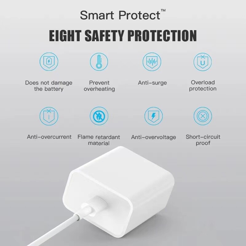For iPhone 14 13 12 11 Pro XR PD Fast Charger Cord 20W USB-C Power Adapter Block - Picture 7 of 18