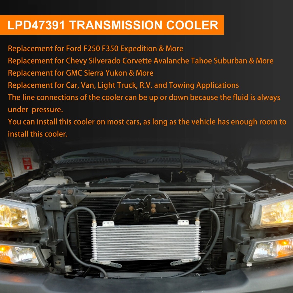 Tru Cool 40K Transmission Cooler Transmission Oil Cooler GVW Max